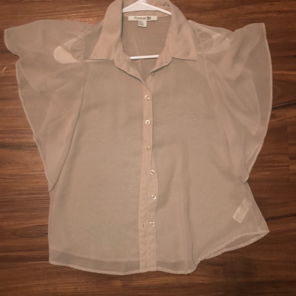 Forever 21 sheer blouse
